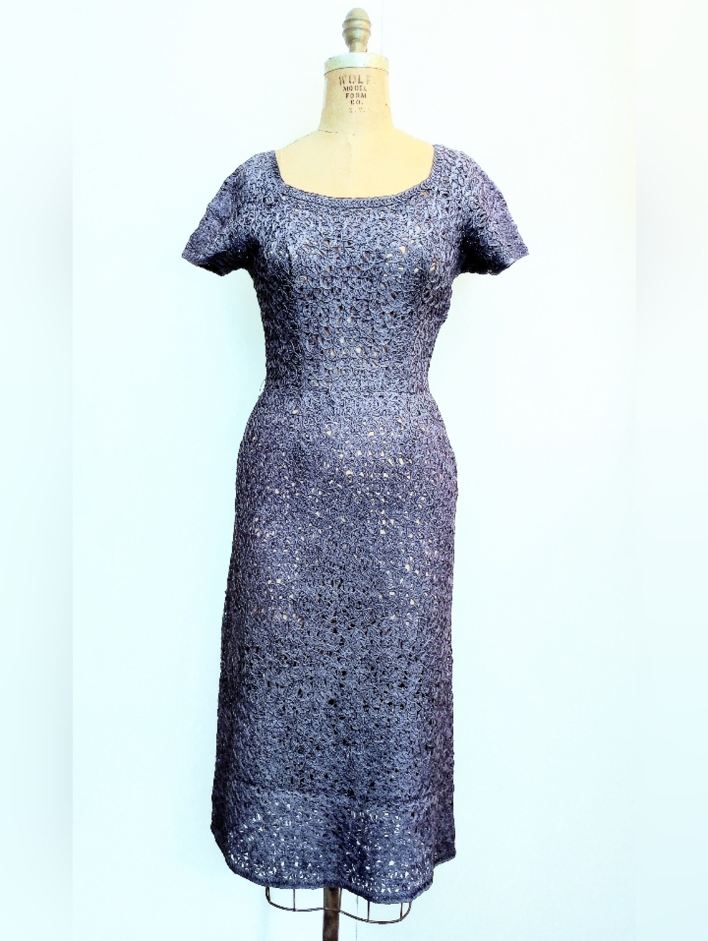 1950's Blue Dress - Picture 2 of 7